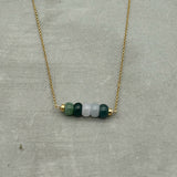 14k Gold Filled Jade necklace