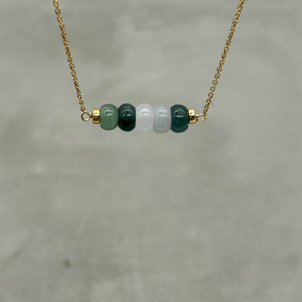 14k Gold Filled Jade necklace